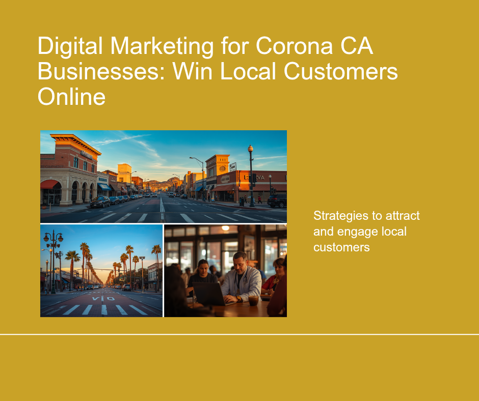 Digital marketing for Corona CA businesses - win local customers online