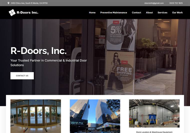Event rentals website design by Maven Web Prints
